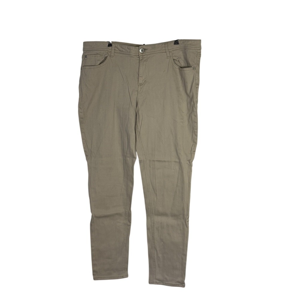 Jordache Skinny Stretch Jeans Size 18 tan /‎ beige